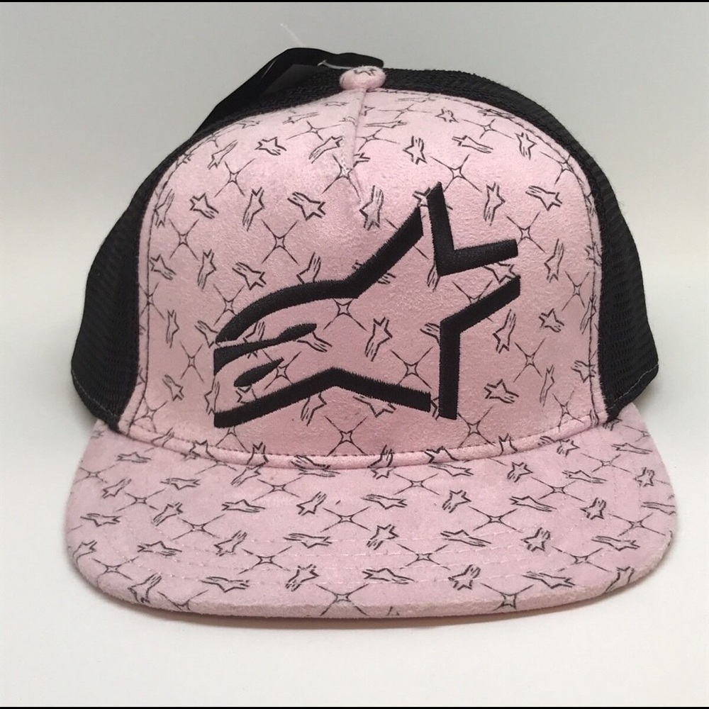 Alpinestars Pink and Black Trucker Hat